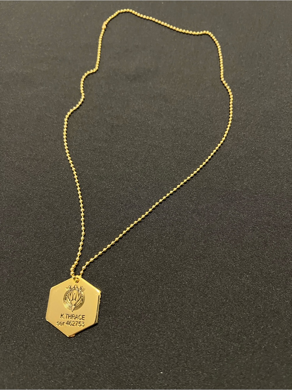 Free w Board Game Battlestar Galactica Starbuck Kara Dog Tag Replica Necklace